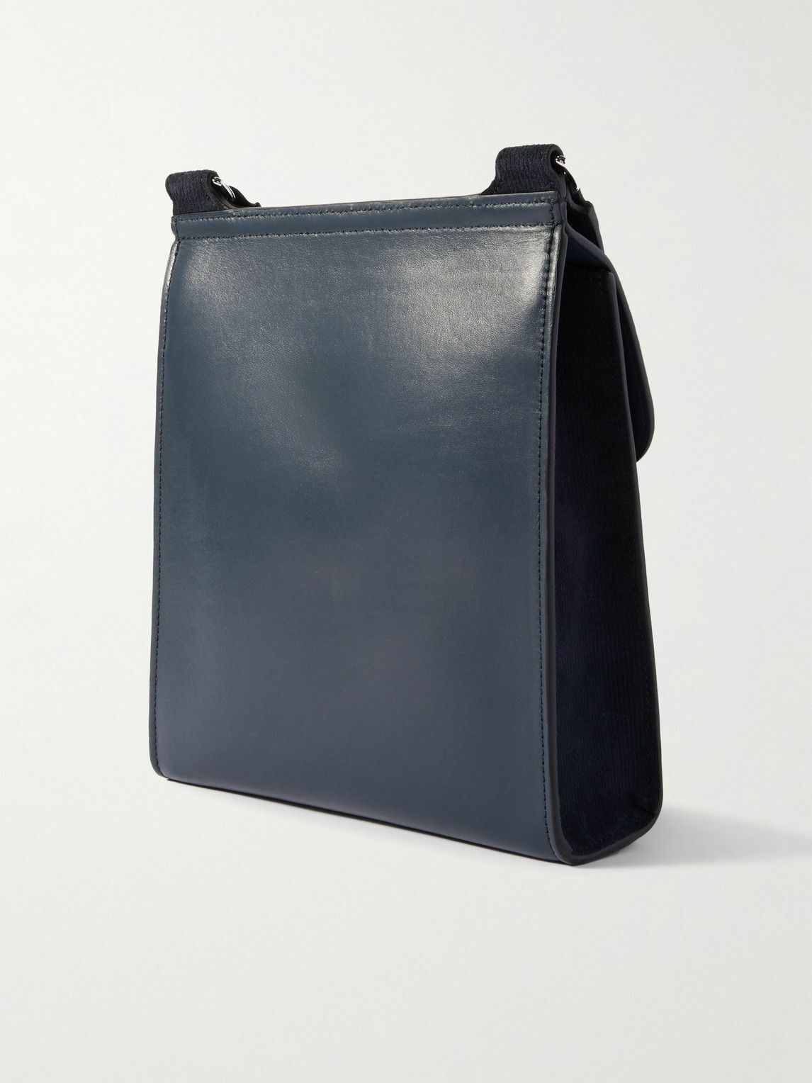 Mulberry - Antony Leather-Trimmed Corduroy-Suede Messenger Bag