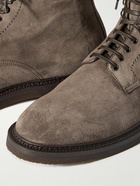 Officine Creative - Hopkins Flexi Suede Boots - Brown