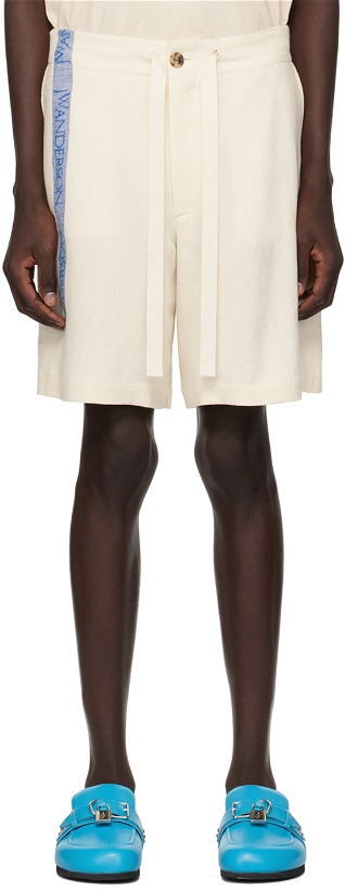 Photo: JW Anderson Off-White Wide-Leg Shorts