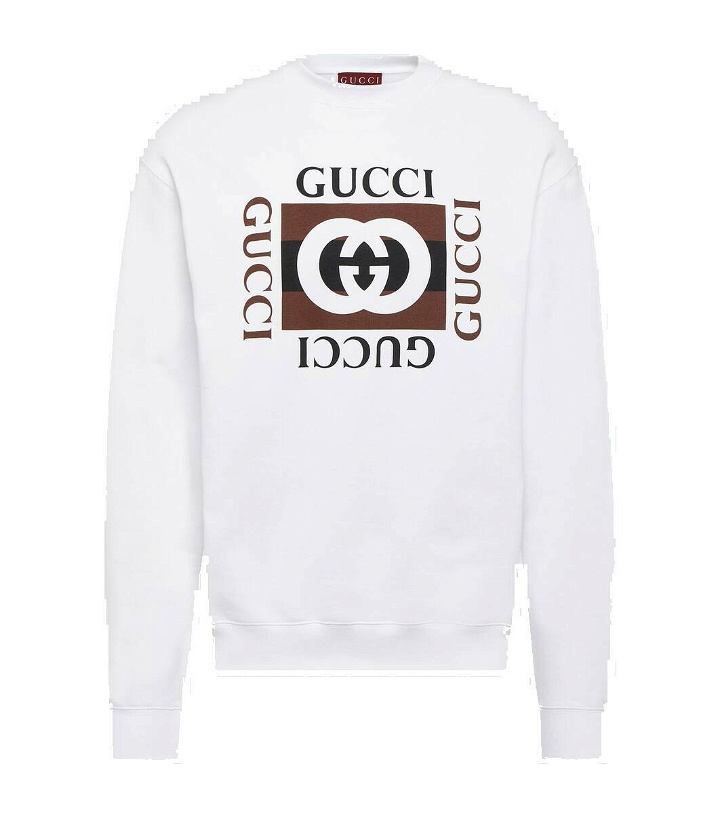 Photo: Gucci Logo cotton jersey sweatshirt