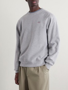 Noah - Logo-Embroidered Cotton-Jersey Sweatshirt - Gray