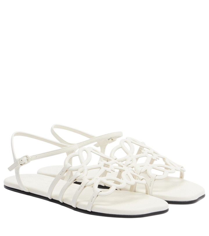 Photo: Loewe Paula's Ibiza Petal Anagram leather sandals