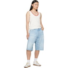 Studio Nicholson Blue Marylebone Denim Shorts