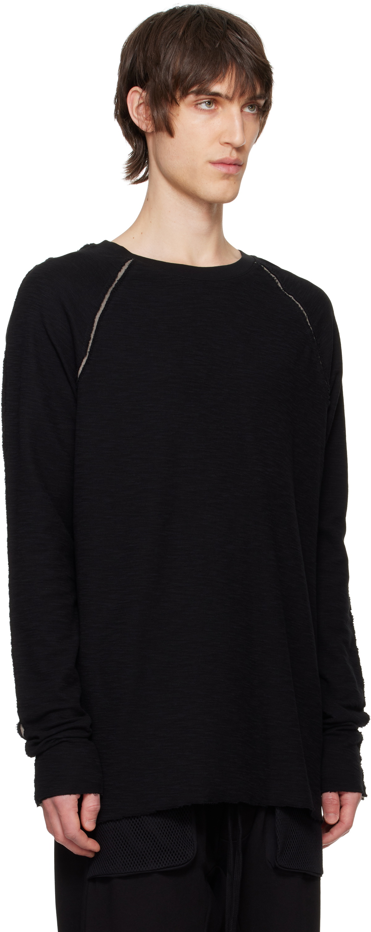 thom/krom Black M TS 833 Long Sleeve T-shirt thom/krom
