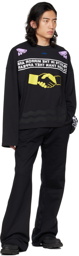 032c Black Safety Long Sleeve T-Shirt