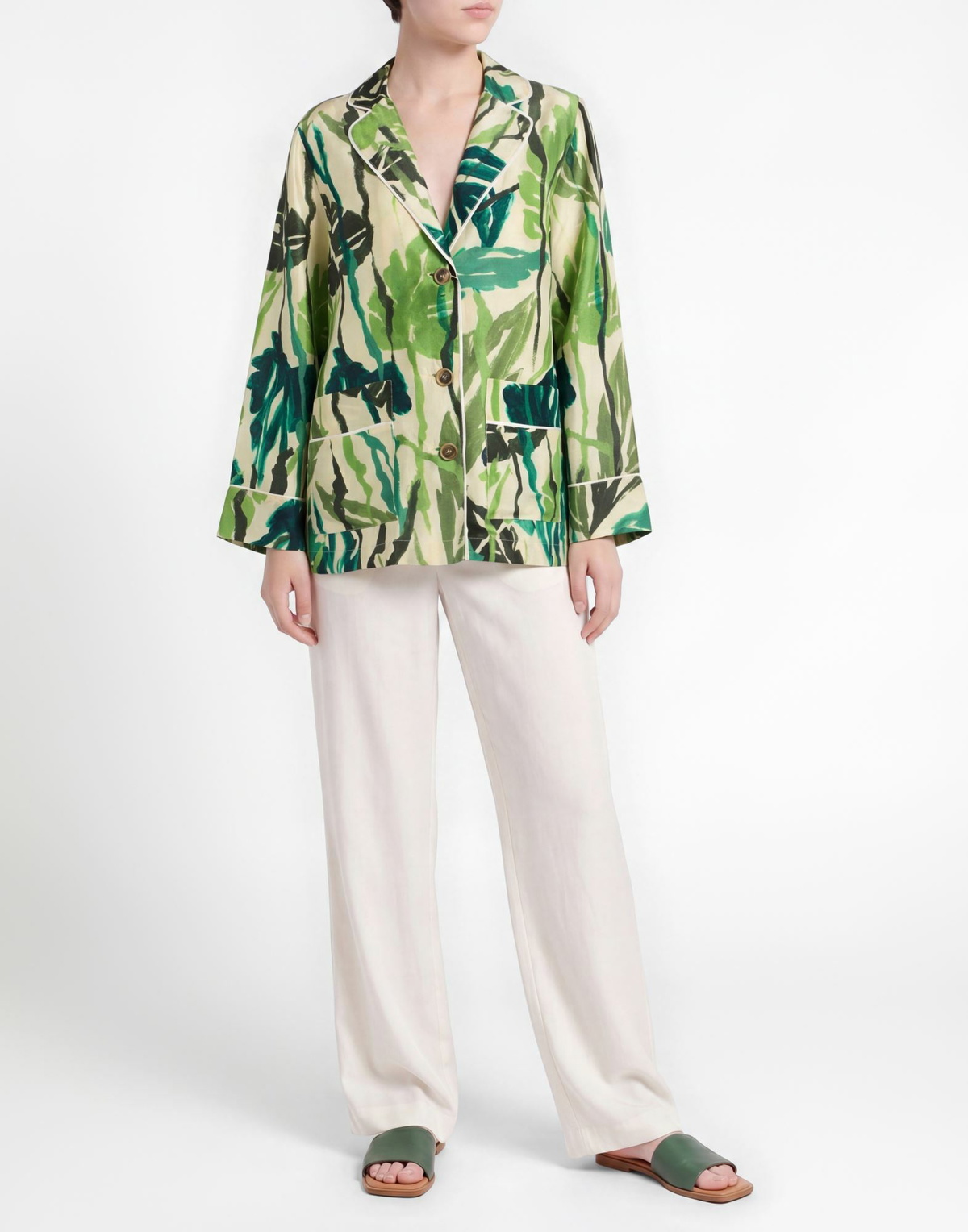 Erika Cavallini Womens Blazer in Green