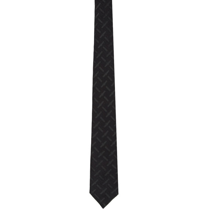 Photo: Burberry Black Manston Monogram Tie