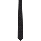 Burberry Black Manston Monogram Tie