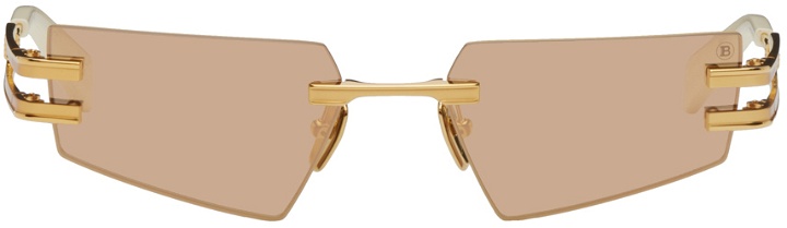 Photo: Balmain Gold Fixe Sunglasses