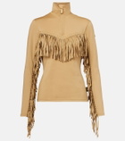 Goldbergh Whisper studded fringed ski top