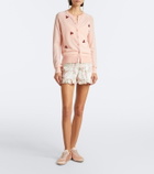Simone Rocha Crystal-embellished wool and silk cardigan