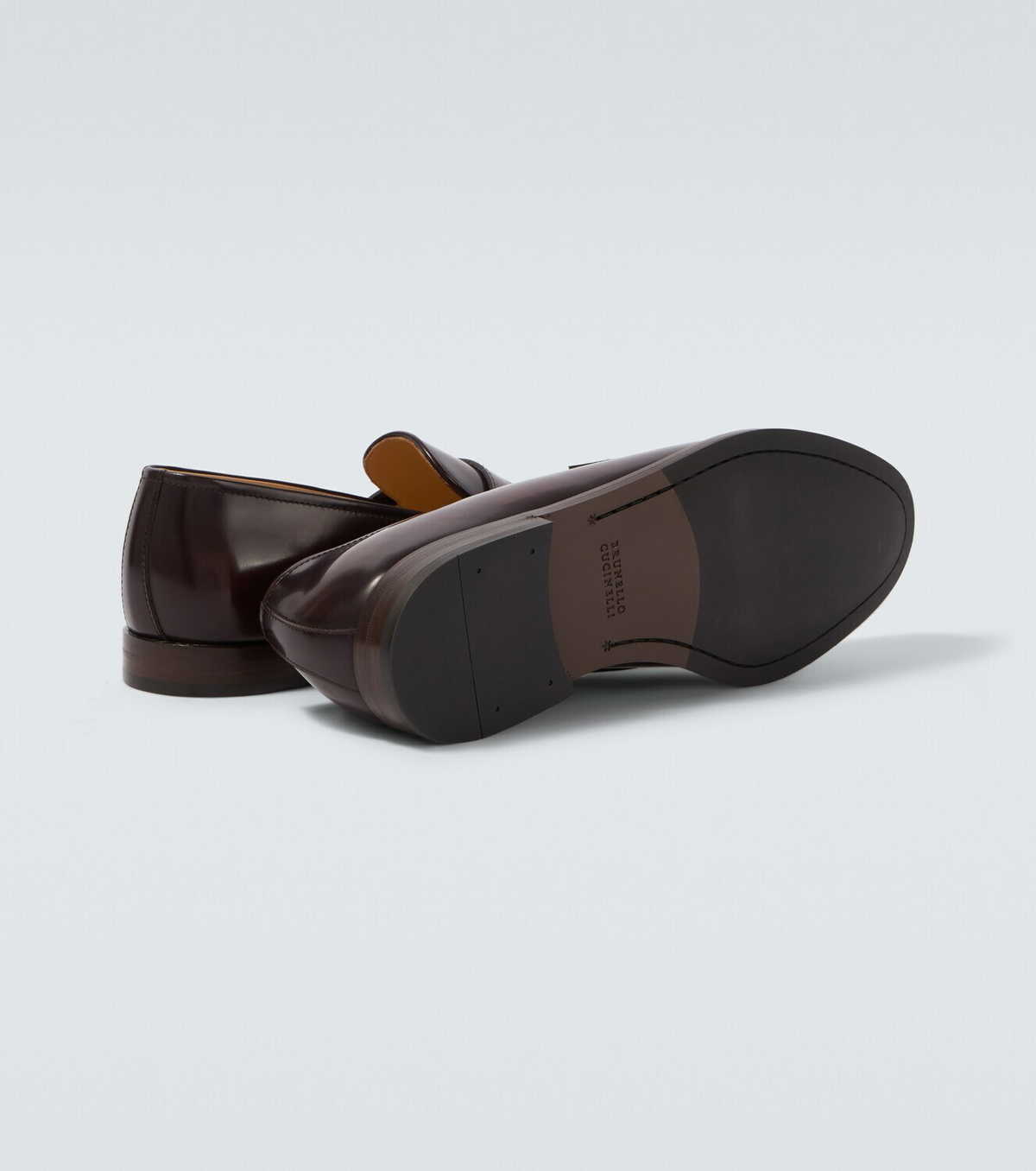 Brunello Cucinelli Leather penny loafers
