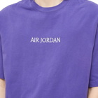 Air Jordan Men's Wordmark Fleece T-Shirt in Dark Concord/Sail