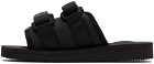 Suicoke Black MOTO-CAB Sandals