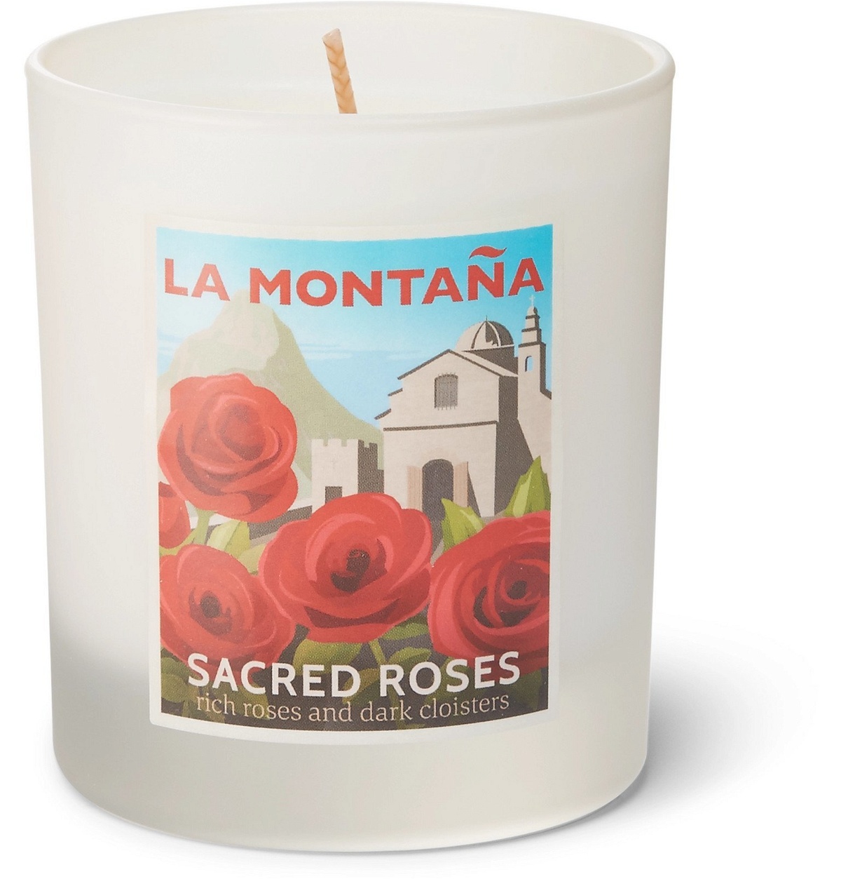 Photo: La Montaña - Sacred Roses Scented Candle, 220g - Colorless