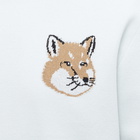 Maison Kitsuné Men's Mini Fox Head Intarsia Comfort Knit in Blue Haze