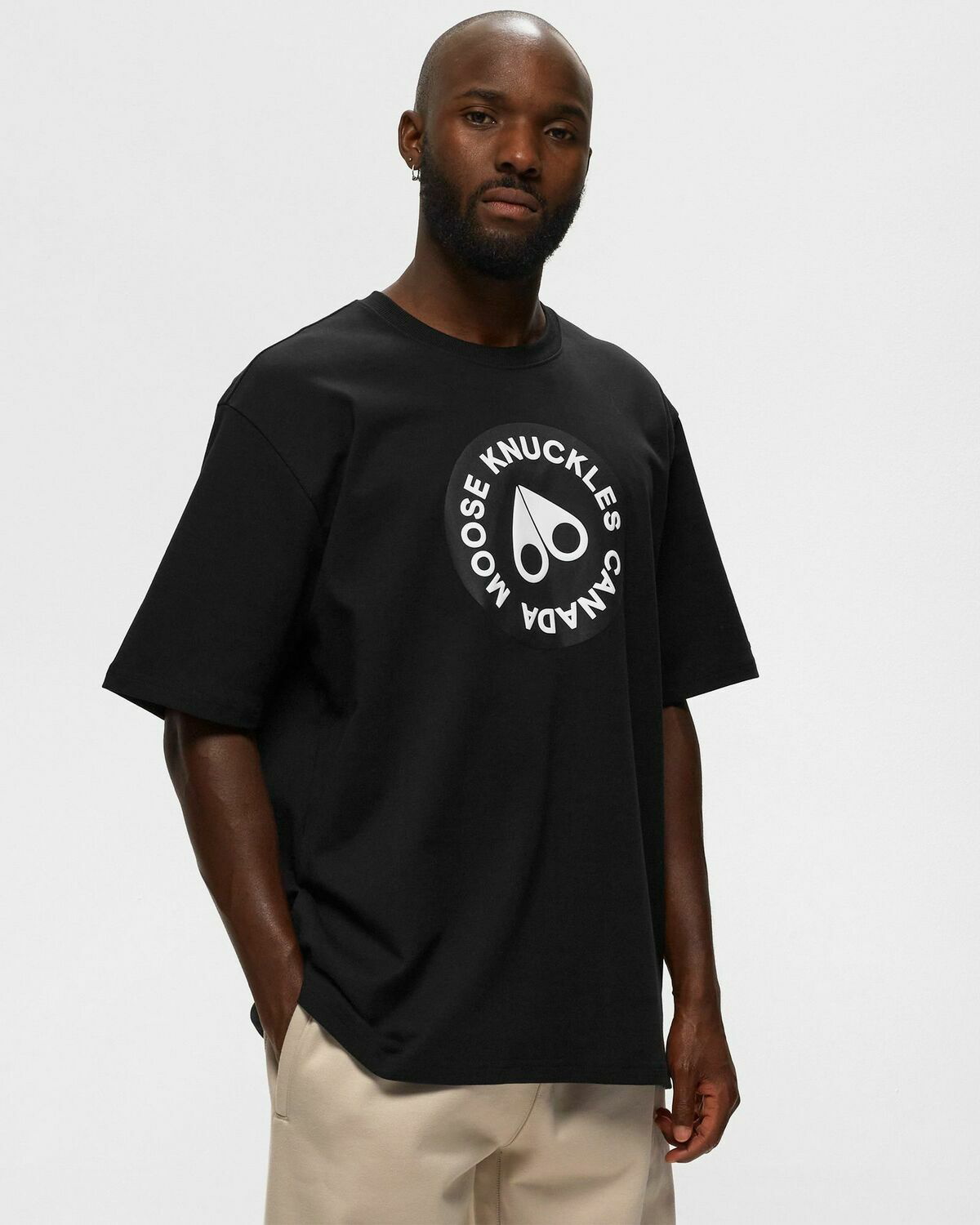 Moose Knuckles Payne Tee Black - Mens - Shortsleeves Moose Knuckles