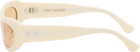 Port Tanger SSENSE Exclusive Beige Khilna Sunglasses