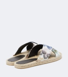 Missoni Harlow lamé espadrille sandals