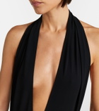 Gucci Halterneck open-back jersey bodysuit