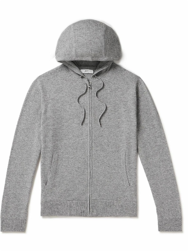Photo: Mr P. - Wool and Cashmere-Blend Zip-Up Hoodie - Gray