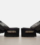 Balenciaga Venom leather platform mules
