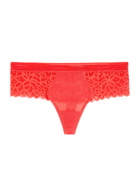 Wacoal Raffine Lace Tanga Thong Red