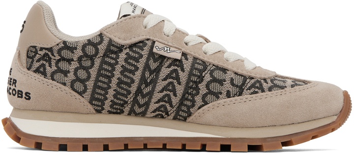 Photo: Marc Jacobs Beige 'The Monogram Jogger' Sneakers