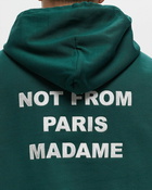 Drôle De Monsieur Le Hoodie Slogan Green - Mens - Hoodies