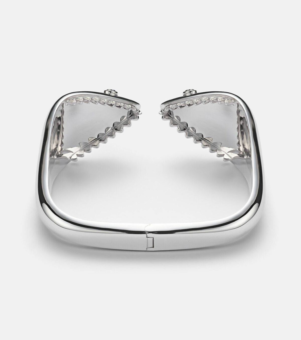 Yvonne Léon Requin 9kt white gold bangle with diamonds