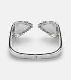Yvonne Léon Requin 9kt white gold bangle with diamonds