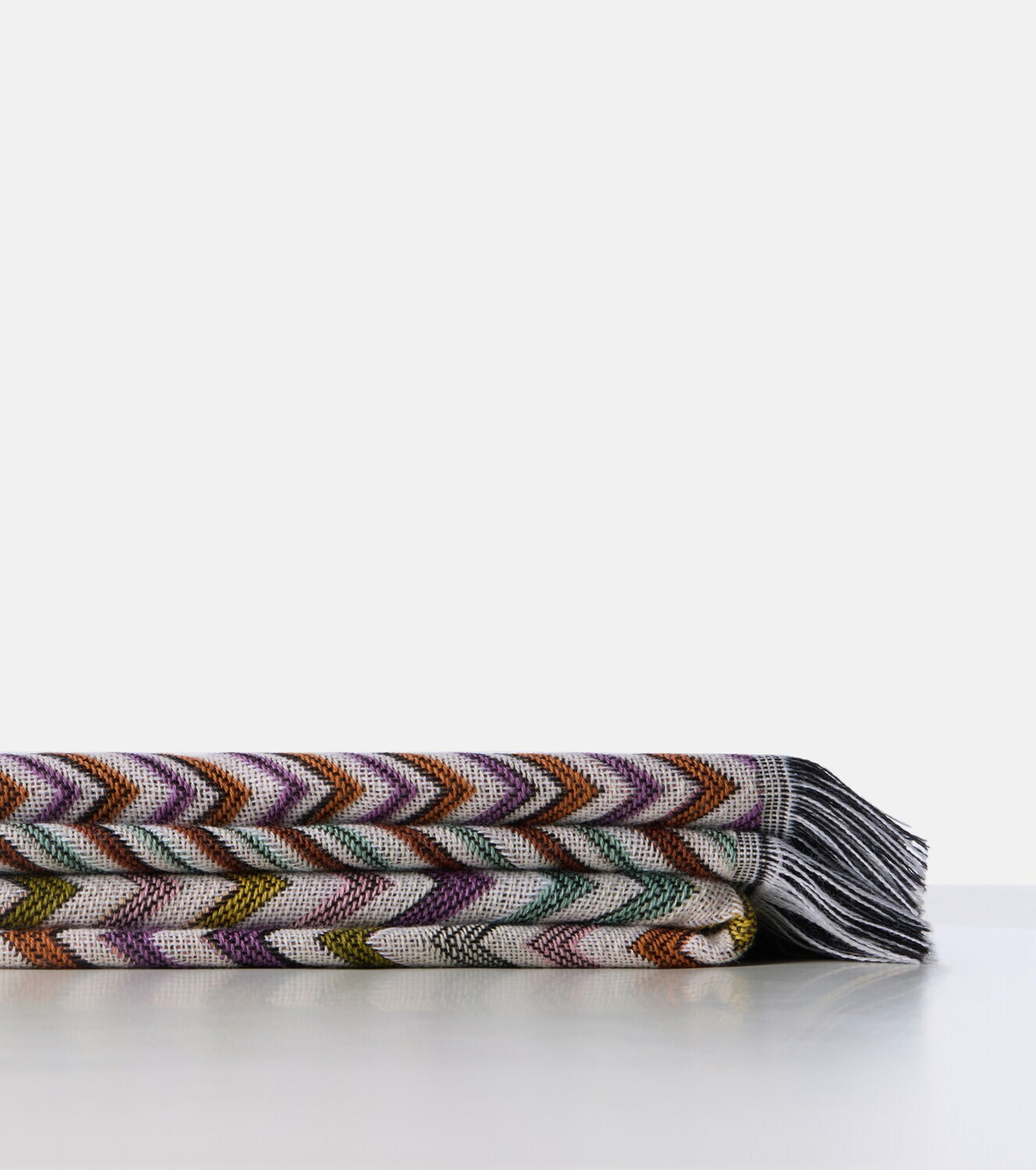 Missoni Antwan fringed wool-blend throw
