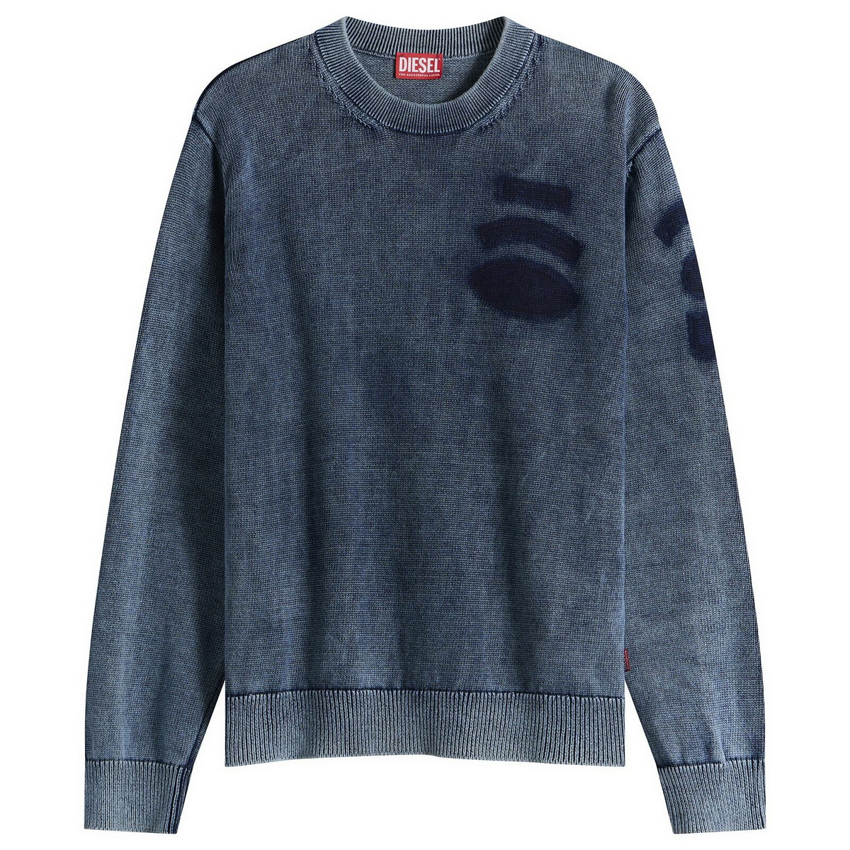 Diesel Men's 7G Patches Knit Jumper in Peacoat