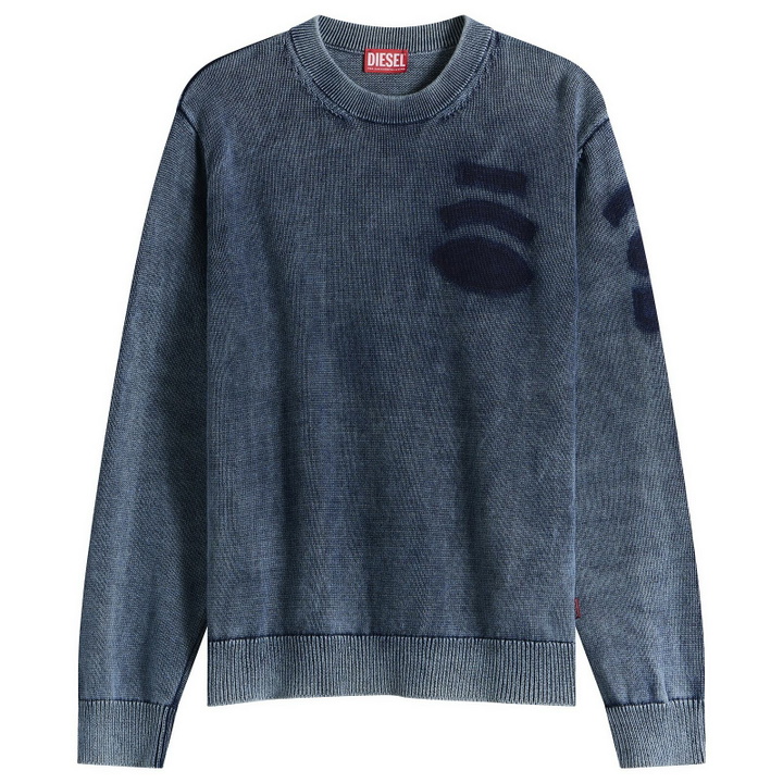 Photo: Diesel Men's 7G Patches Knit Jumper in Peacoat