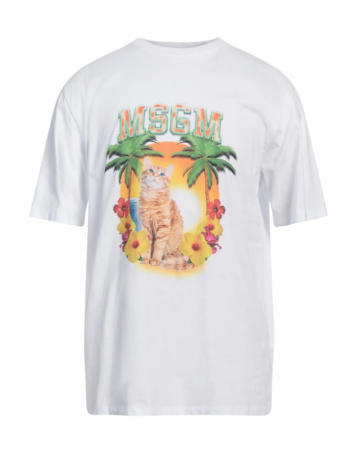 Msgm Mens T-shirt in White