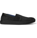 Balenciaga - Cracked-Nubuck Slip-On Sneakers - Men - Black
