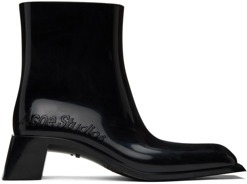 Acne Studios Black Rubber Boots Acne Studios