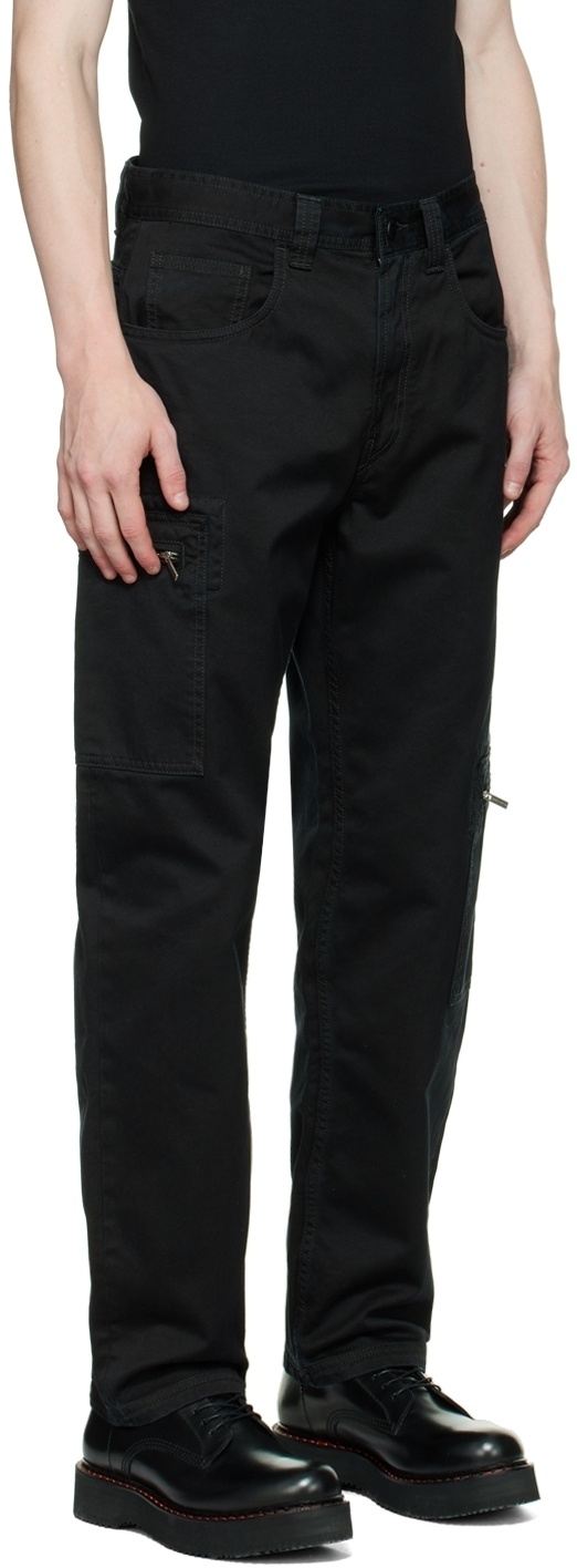 44 Label Group Black Work Trousers