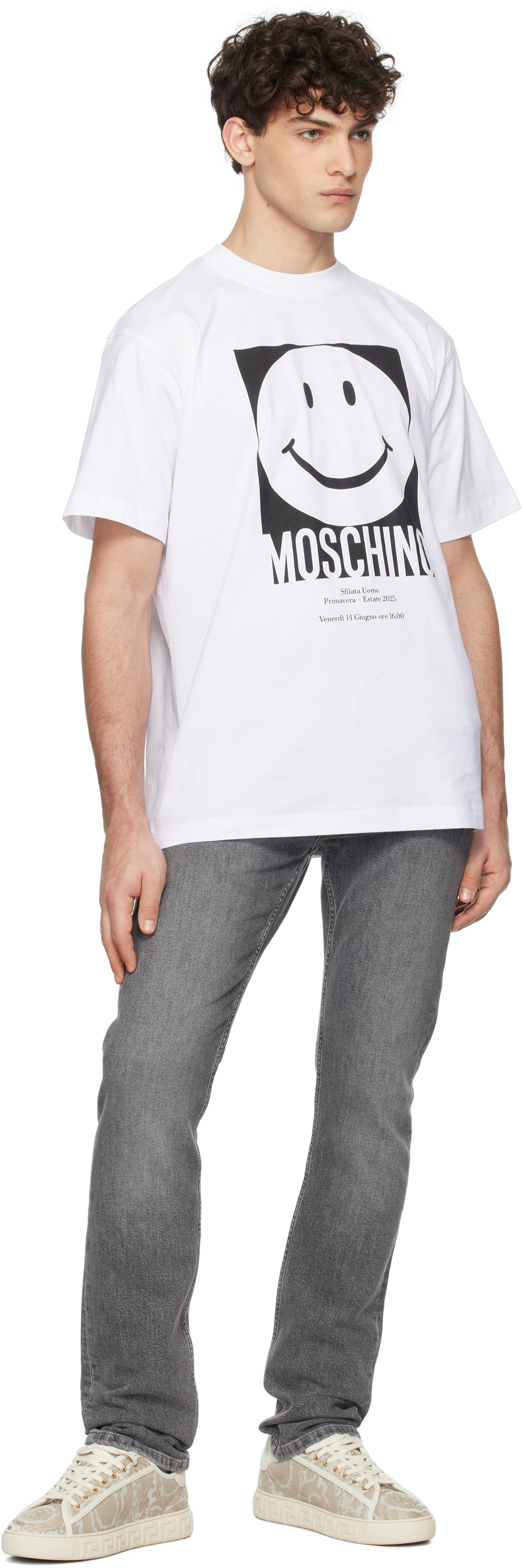 Moschino White Smile T-shirt