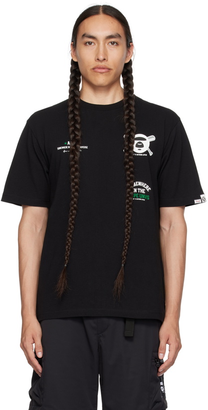 Photo: AAPE by A Bathing Ape Black Moonface T-Shirt