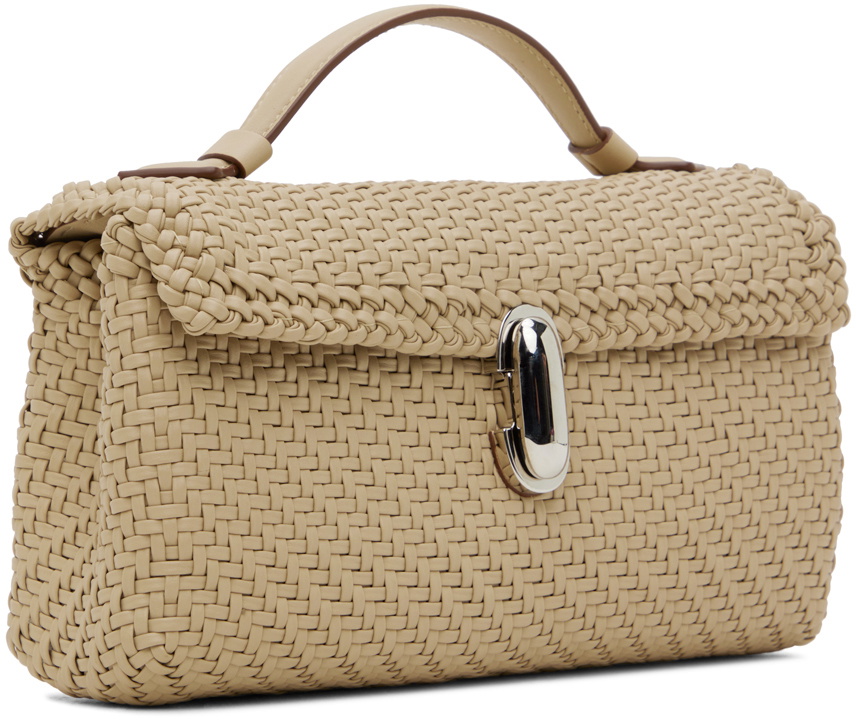★Savette★ ベージュ Symmetry ポシェット バッグ Savette Beige Symmetry Pochette Bag