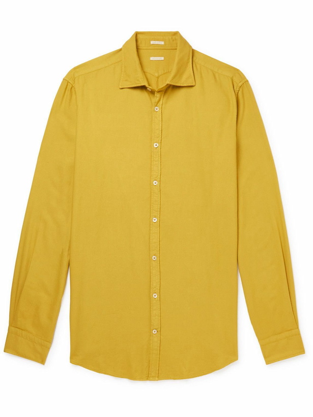 Photo: Massimo Alba - Genova Twill Shirt - Yellow