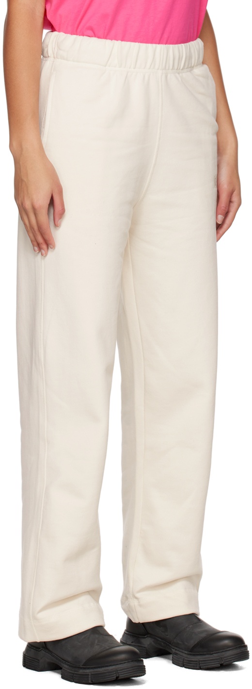 GANNI Off-White Software Loose Fit Lounge Pants GANNI