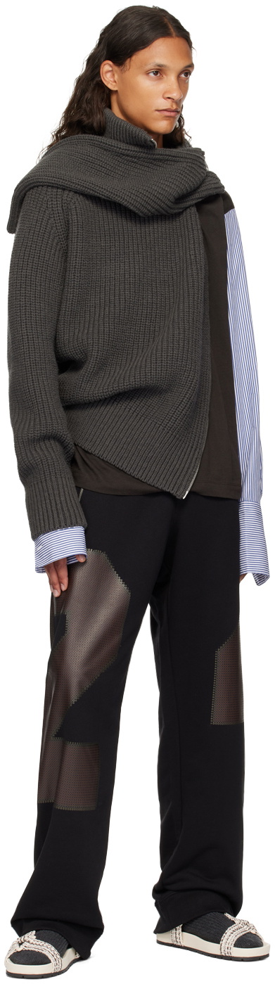 Dries Van Noten Black Loose-Fit Sweatpants Dries Van Noten image.