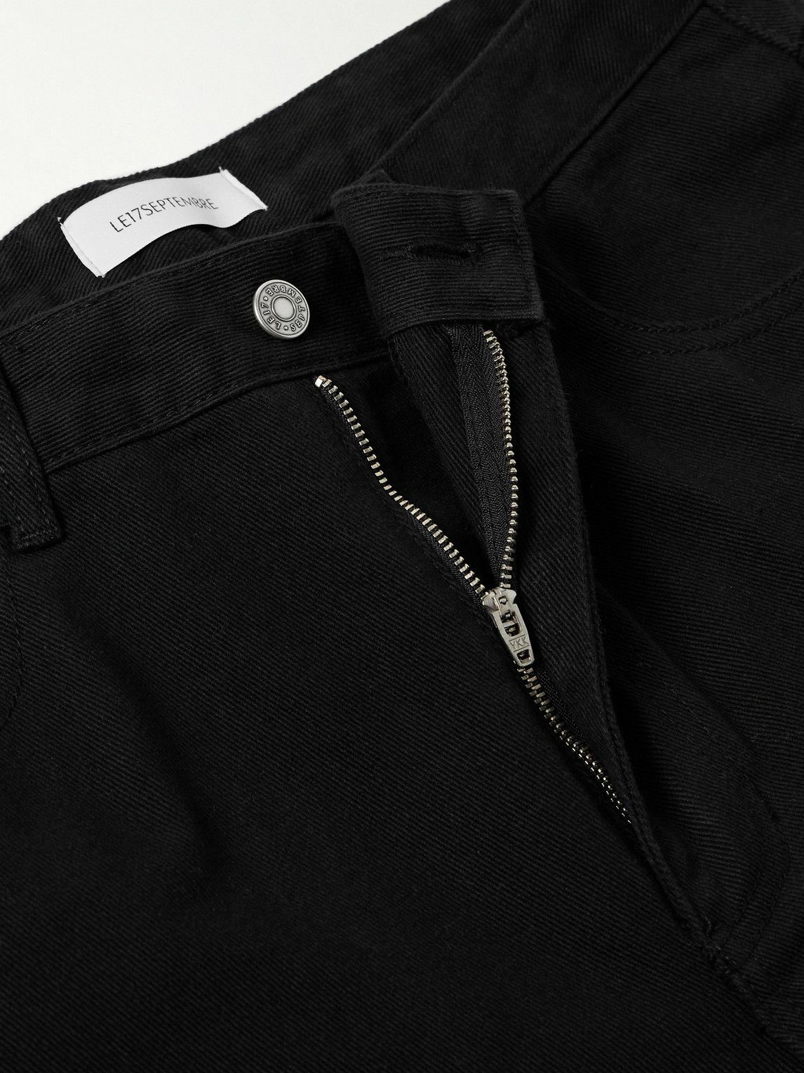 LE 17 SEPTEMBRE - Straight-Leg Denim Trousers - Black