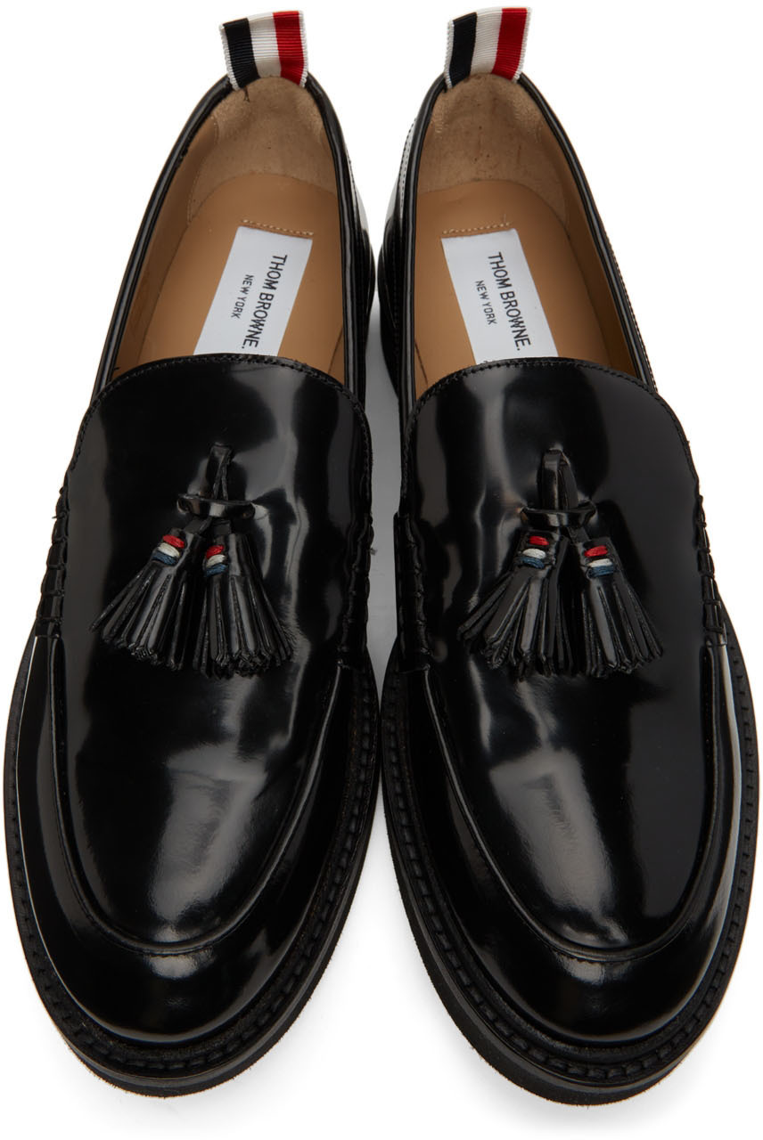Radley Flat Fringe Toggle Loafer In Black Patent - Black Patent / 3