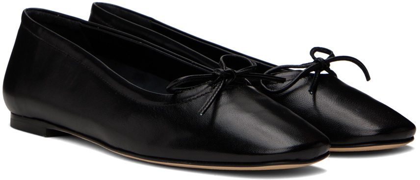 Aeyde Black Delfina Ballerina Flats