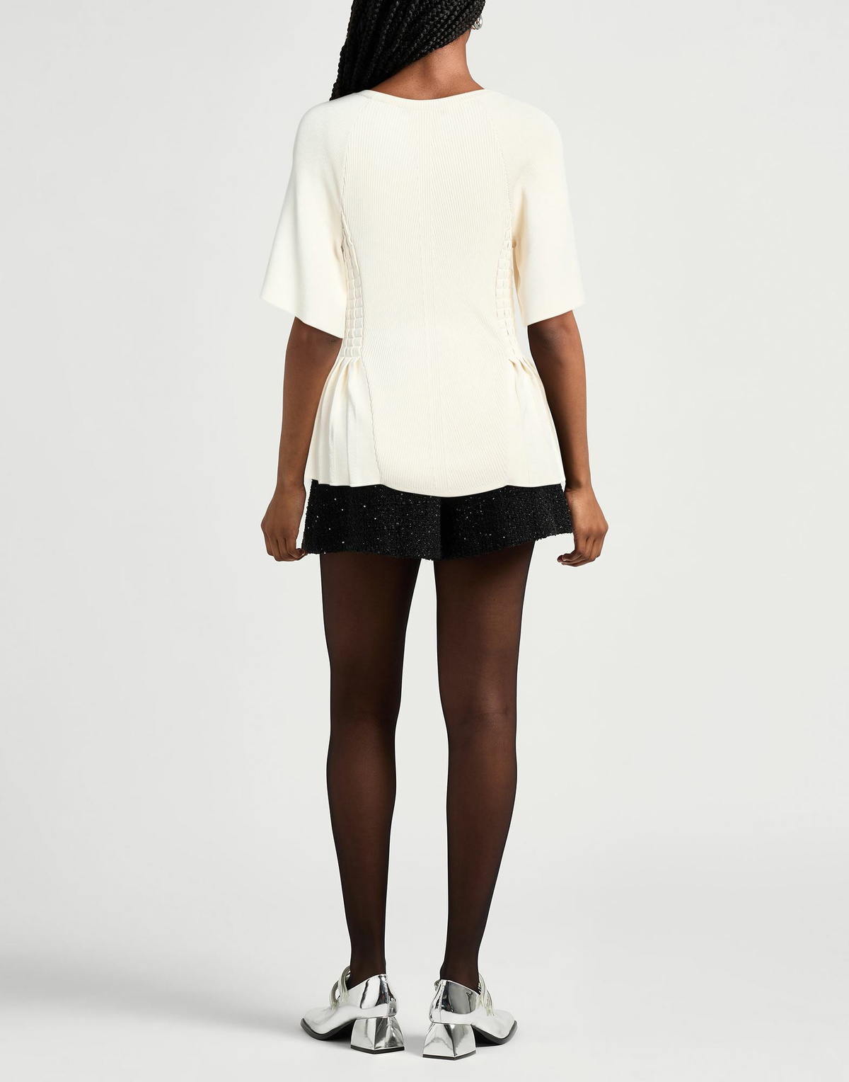 Cedric Charlier Womens Sweater in Off white