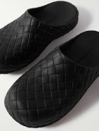 Bottega Veneta - Embossed Rubber Clogs - Black