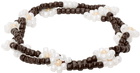 Tanner Fletcher Brown & White Daisy Bracelet Set